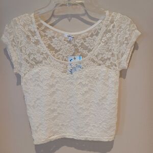 Lace White Top